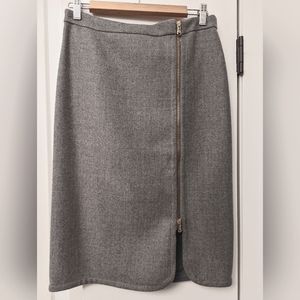 J. Crew wool gray pencil skirt size 6